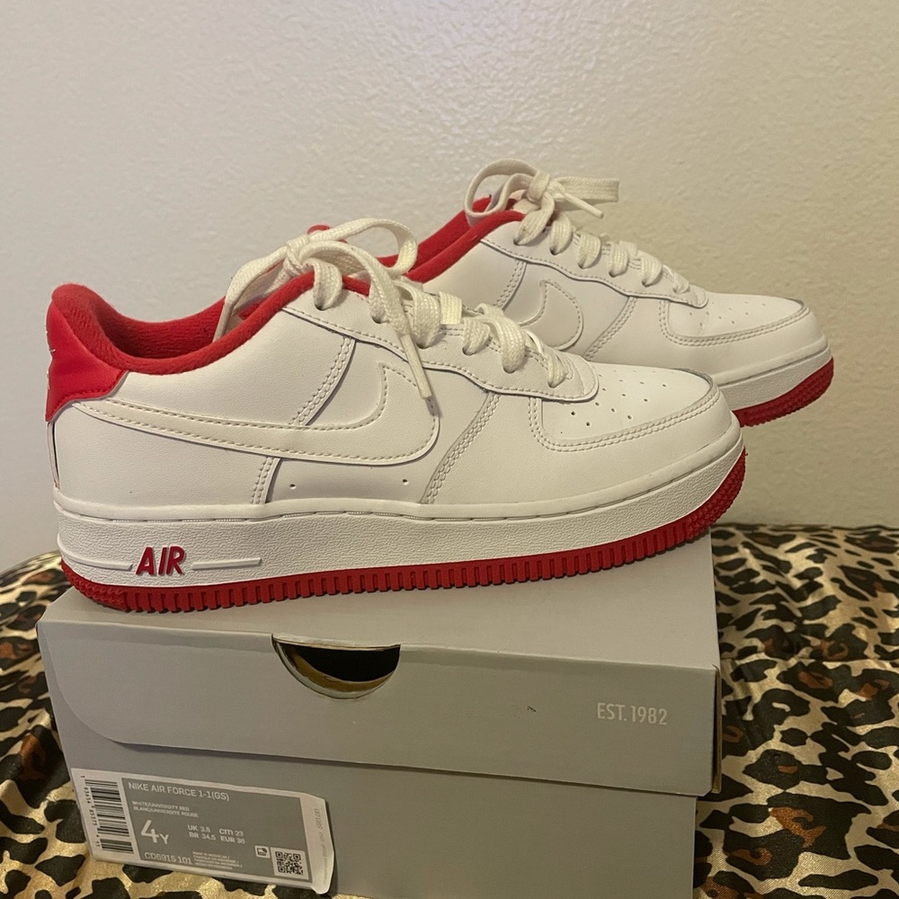 White/ University Nike Air Force 1’s
